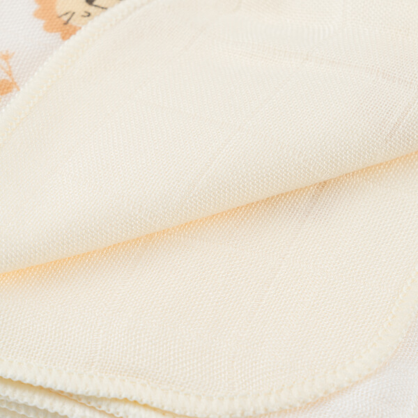 Combo 2 Khăn gạc sợi tre 4 lớp Animo T2304_NBA004 (25x25cm,5 cái) (giao màu ngẫu nhiên)