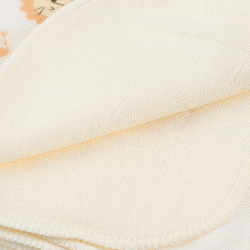 Khăn gạc sợi tre 4 lớp Animo T2304_NBA004 (25x25cm,5 cái) (giao màu ngẫu nhiên)