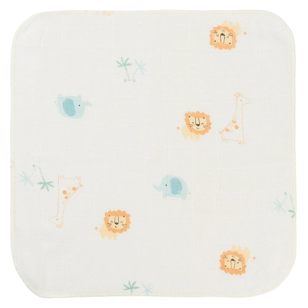 Khăn gạc sợi tre 4 lớp Animo T2304_NBA004 (25x25cm,5 cái) (giao màu ngẫu nhiên)