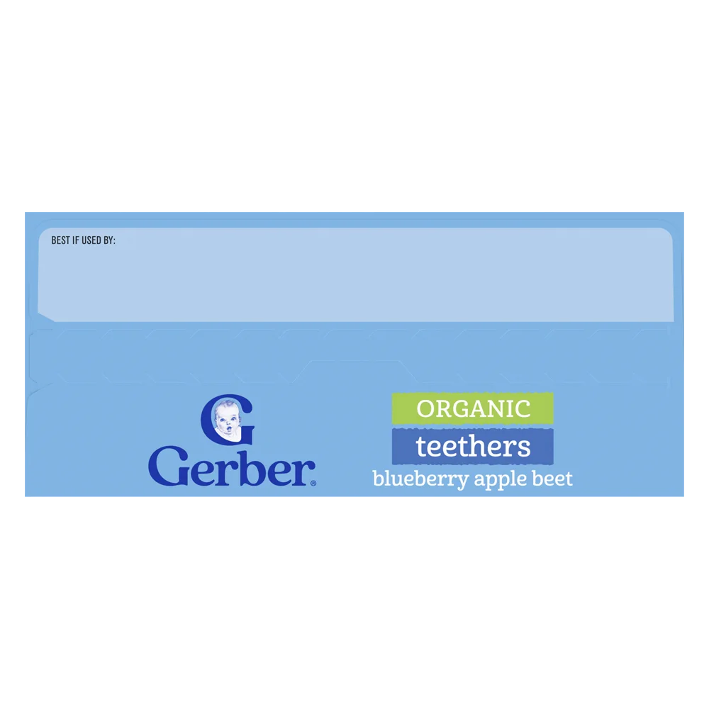 Combo 2 Bánh gạo hữu cơ Gerber Organic vị việt quất táo củ cải đỏ *giao ngẫu nhiên*