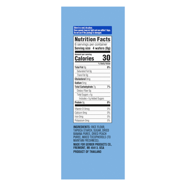 Combo 2 Bánh gạo Gerber vị chuối đào *giao ngẫu nhiên*