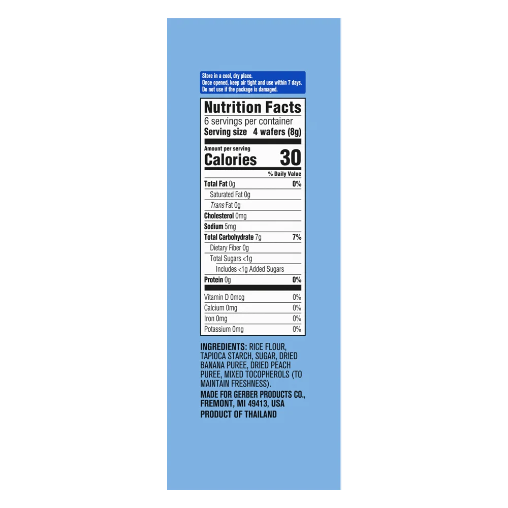 Bánh gạo Gerber vị chuối đào *giao ngẫu nhiên*