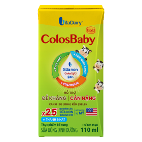 Quà tặng khi mua Thùng sữa uống dinh dưỡng Colosbaby 110ml, lốc 4 hộp (trên 1 tuổi)