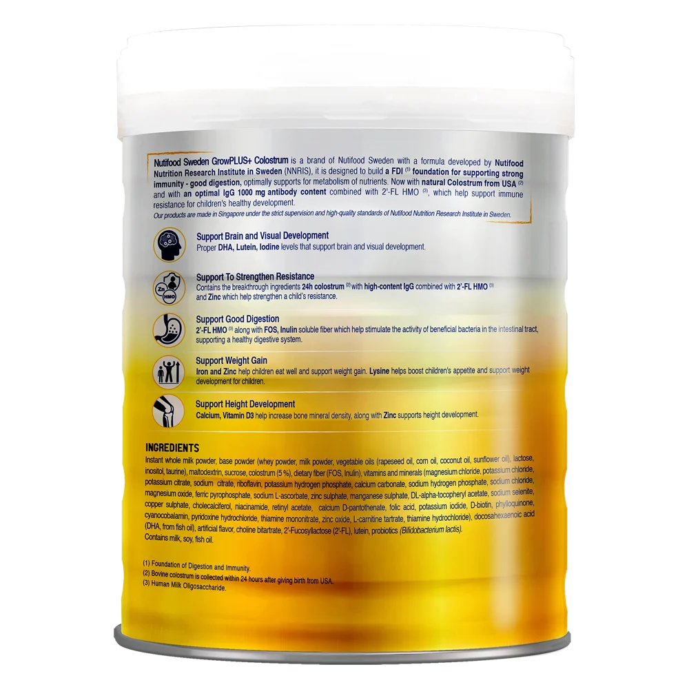 Combo 4 Sữa GrowPLUS+ Sữa Non Vàng 800g (Từ 2 tuổi)