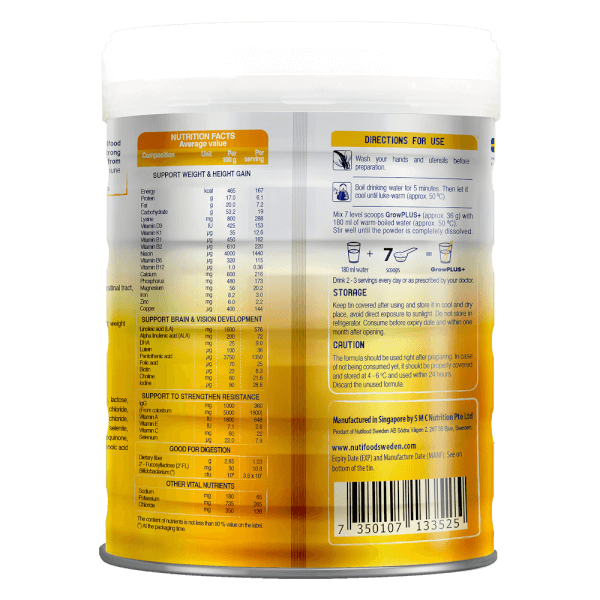 Combo 4 Sữa GrowPLUS+ Sữa Non Vàng 800g (Từ 2 tuổi)