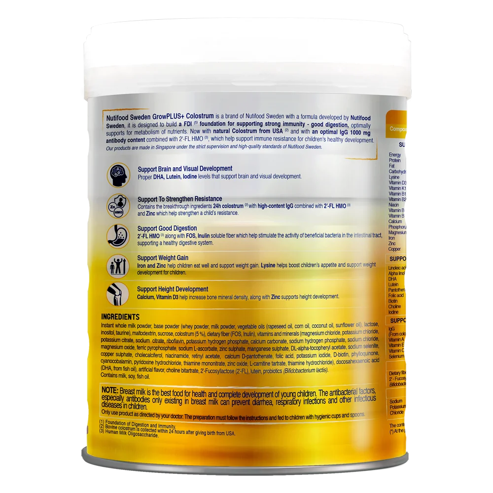 Sữa GrowPLUS+ Sữa Non Vàng 800g (Từ 1 tuổi)