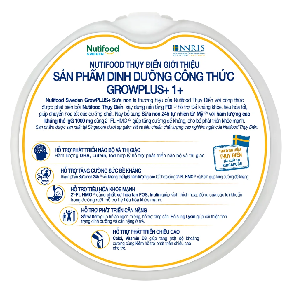 Sữa GrowPLUS+ Sữa Non Vàng 800g (Từ 1 tuổi)