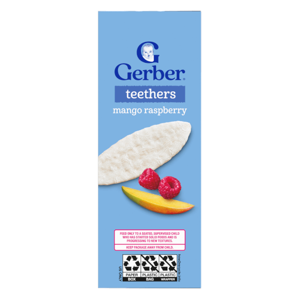 Combo 2 Bánh ăn dặm Gerber vị Xoài, Mâm Xôi *giao ngẫu nhiên*