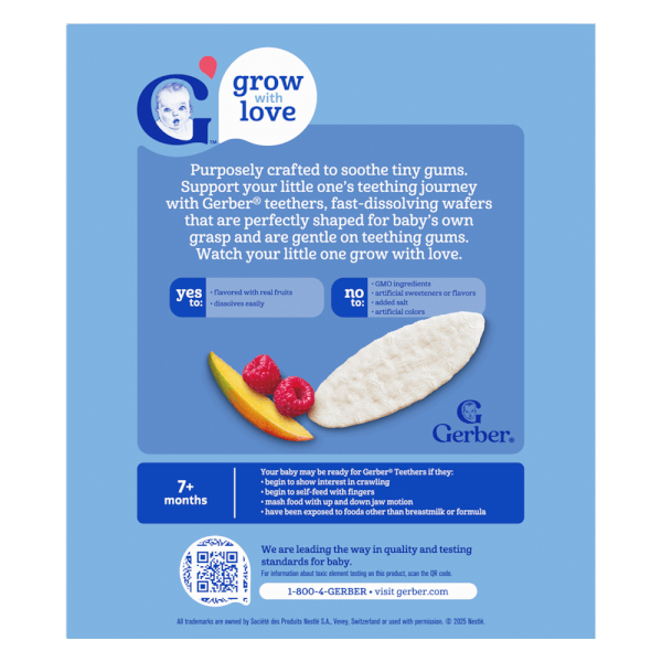 Combo 2 Bánh ăn dặm Gerber vị Xoài, Mâm Xôi *giao ngẫu nhiên*