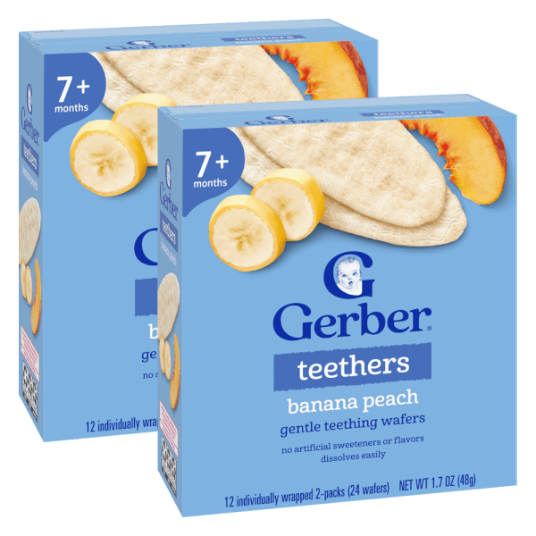 Combo 2 Bánh gạo Gerber vị chuối đào *giao ngẫu nhiên*