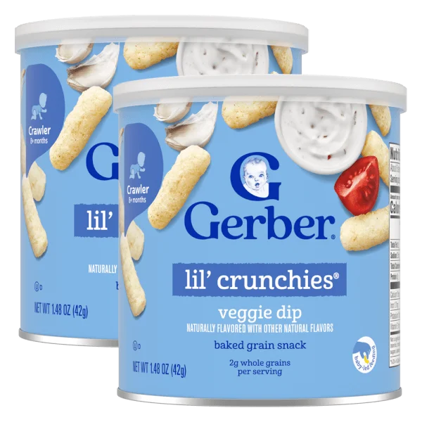 Combo 2 Thực phẩm bổ sung bánh ăn dặm Gerber Lil