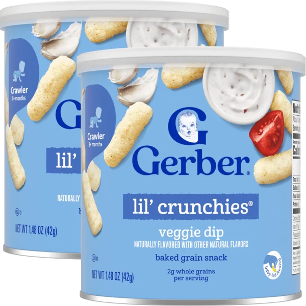 Combo 2 Thực phẩm bổ sung bánh ăn dặm Gerber Lil