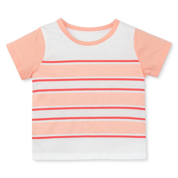 Bộ bé gái ngắn Animo Easy TQ0225001 (1-4Y,Trắng-Cam,TT02)