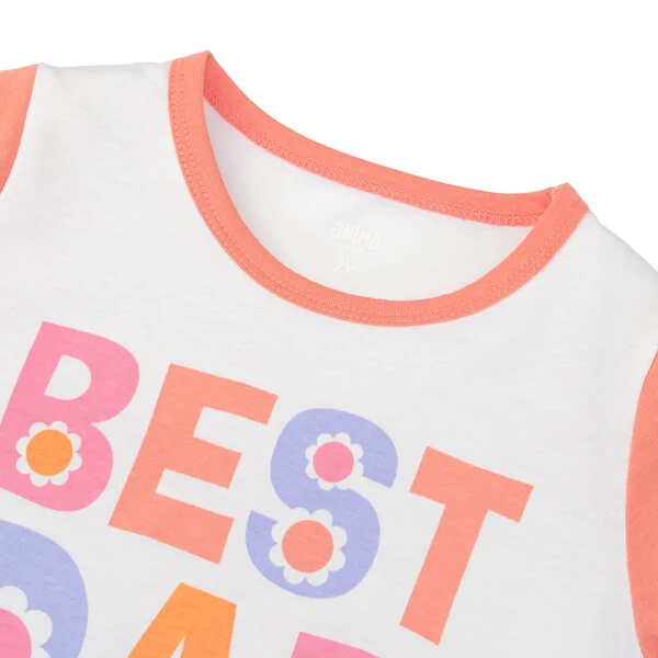 Bộ bé gái áo tay ngắn quần ngắn Animo easy TQ0425002 (1-4Y)