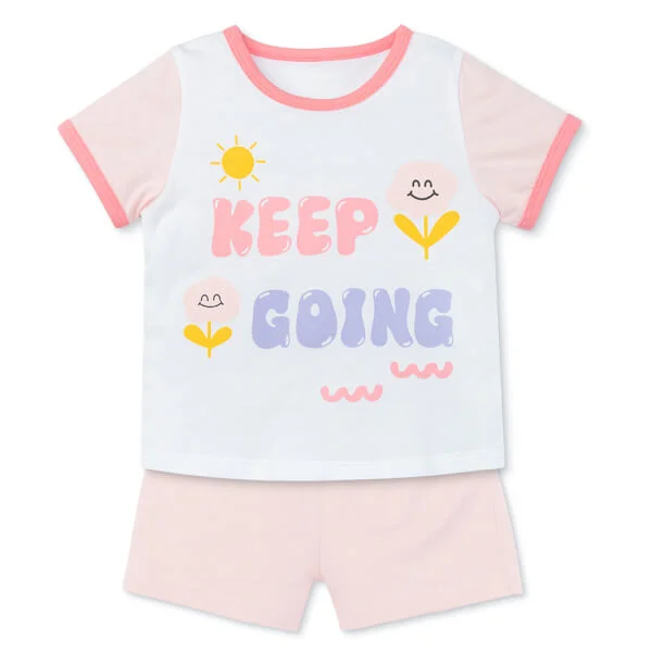 Bộ bé gái áo tay ngắn quần ngắn Animo easy TQ0225002 (1-4Y)