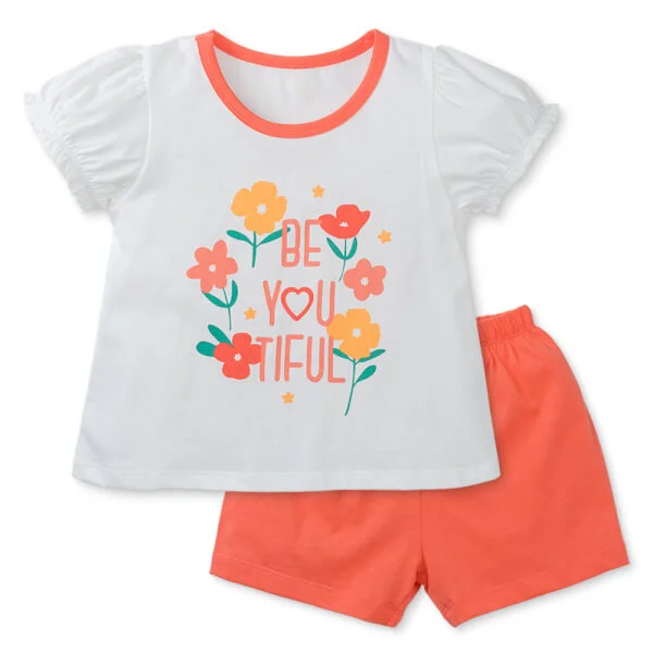 Bộ bé gái áo tay ngắn quần ngắn Animo easy TQ0225002 (1-4Y)