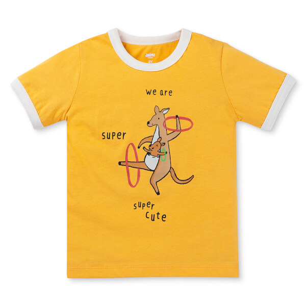 Bộ bé trai ngắn Animo Easy HN0525055 (1-4Y,Trắng-dương,NN02)