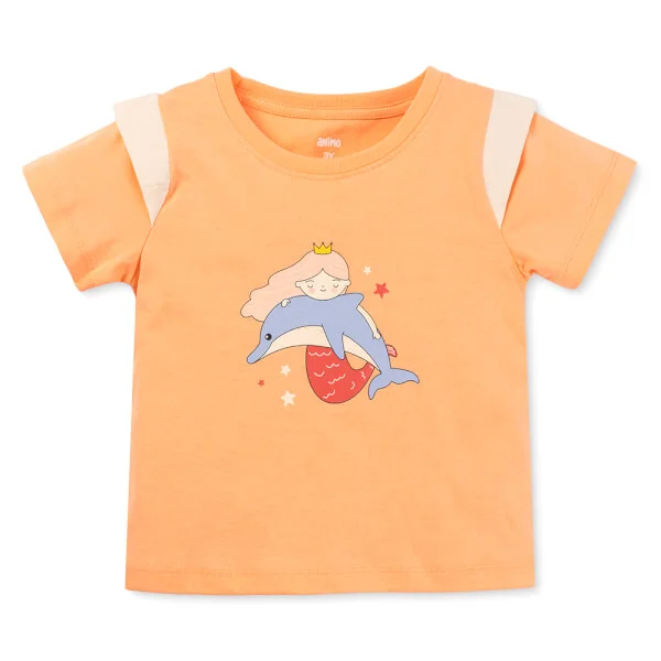 Bộ bé gái áo tay ngắn quần ngắn aloha Animo (1-6Y) TX0425070