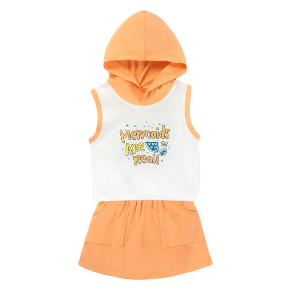 Bộ bé gái áo tay ngắn quần ngắn aloha Animo (1-6Y) TX0425070