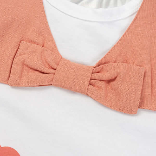 Bộ bé gái ngắn BST Aloha Animo TX0425072 (1-6Y,Cam-be,TT02)