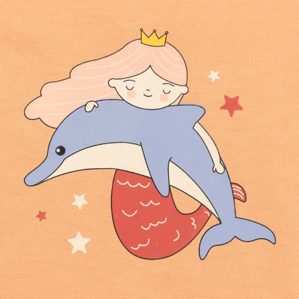 Bộ bé gái ngắn BST Aloha Animo TX0425072 (1-6Y,Cam-be,TT02)