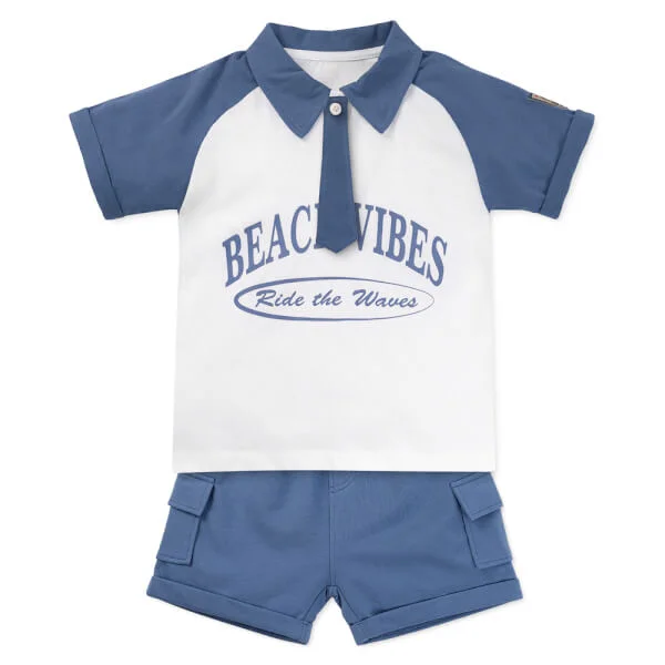 Bộ bé trai áo tay ngắn quần ngắn aloha Animo (1-6Y) HN0625004