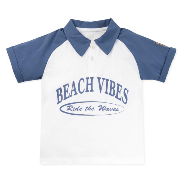 Bộ bé trai ngắn sơ mi Bst Aloha Animo HN0625007 (1-6Y,Cam-dương,TT01)