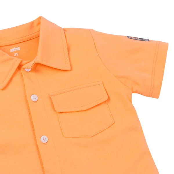 Bộ bé trai áo tay ngắn quần ngắn aloha Animo (1-6Y) HN0625004