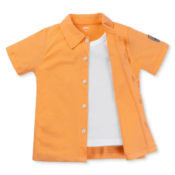 Bộ bé trai áo tay ngắn quần ngắn aloha Animo (1-6Y) HN0625004