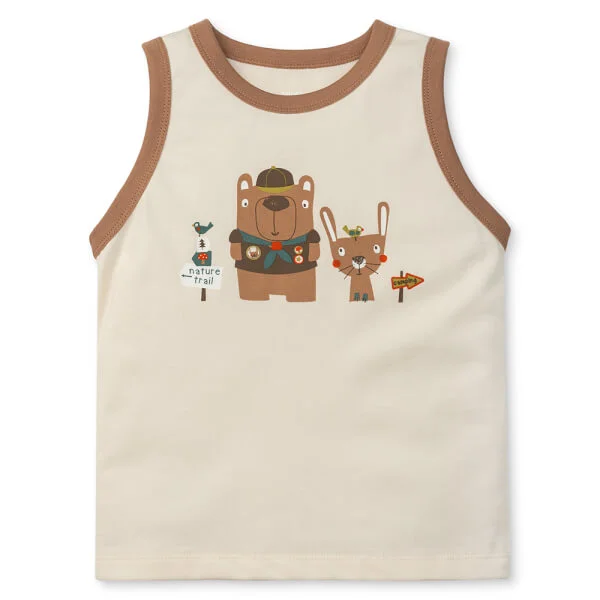 Bộ bé trai áo sát nách quần ngắn Animo easy (1-4Y) HN0525041