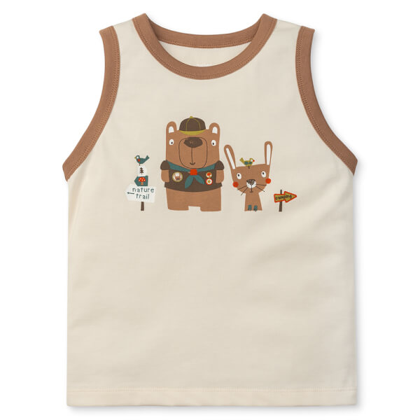 Bộ bé trai áo sát nách quần ngắn Animo easy (1-4Y) HN0525043