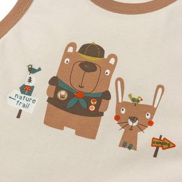 Bộ bé trai áo sát nách quần ngắn Animo easy (1-4Y) HN0525041