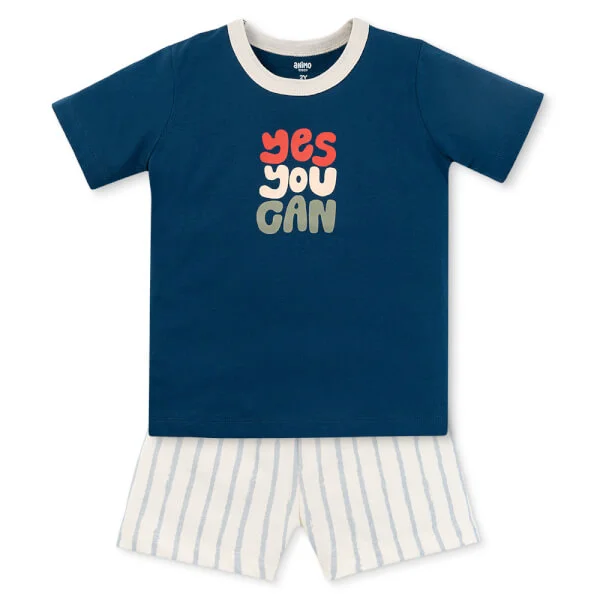 Bộ bé trai áo tay ngắn quần ngắn Animo easy (1-4Y) HN0525058