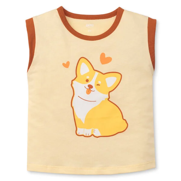 Bộ bé gái áo sát nách quần ngắn Animo easy (1-4Y) TX0625026