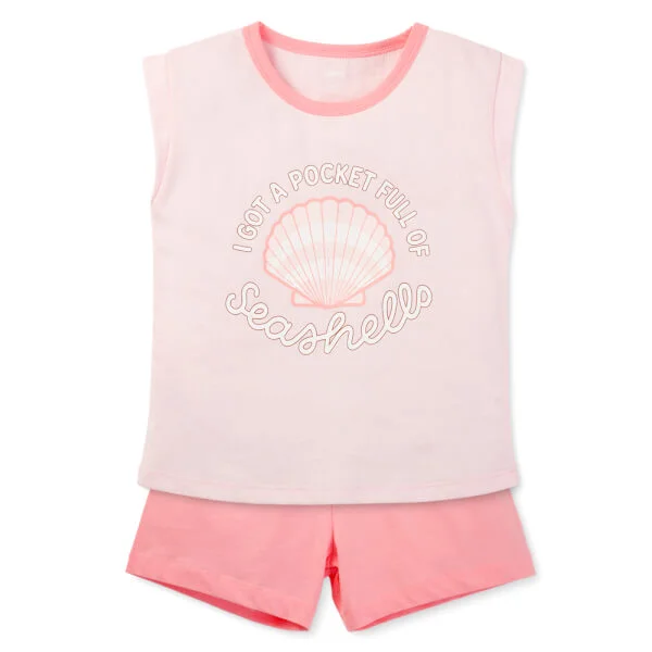 Bộ bé gái áo sát nách quần ngắn Animo easy (1-4Y) TX0625026