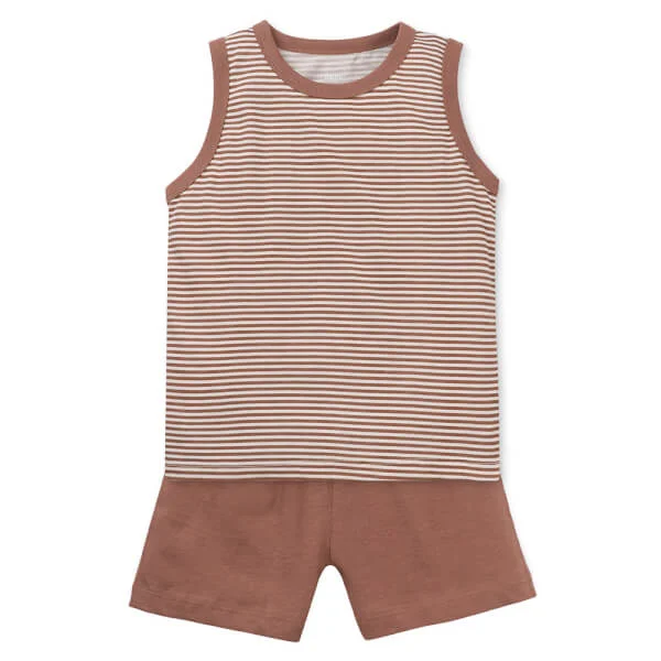 Bộ bé trai áo sát nách quần ngắn Animo easy (1-4Y) HN0725011