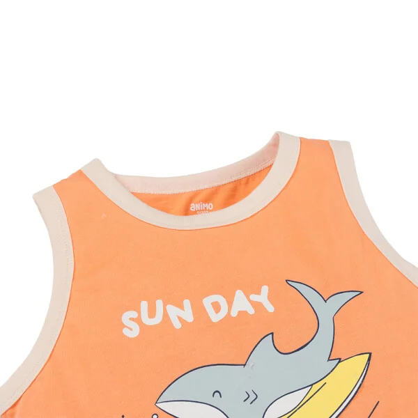 Bộ bé trai áo sát nách quần ngắn Animo easy (1-4Y) HN0725011