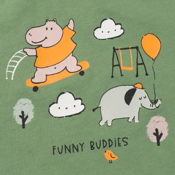 Bộ bé trai áo sát nách quần ngắn Animo easy (1-4Y) HN0725011