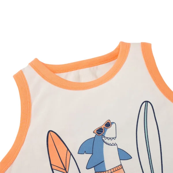 Bộ bé trai áo sát nách quần ngắn Animo easy (1-4Y) HN0725011