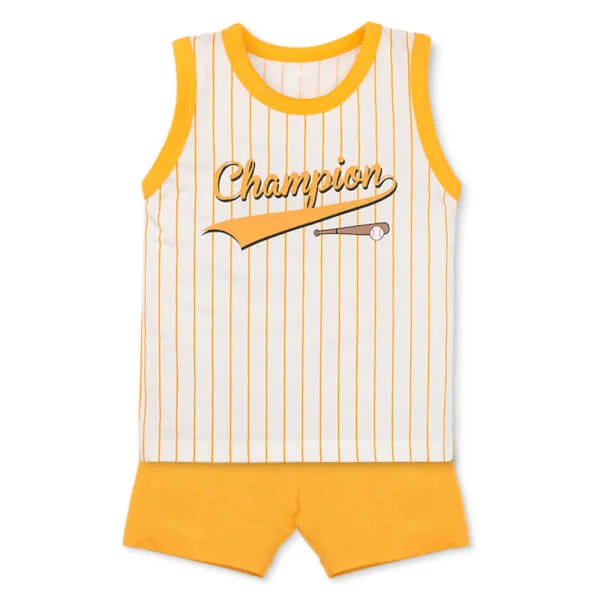 Bộ bé trai áo sát nách quần ngắn Animo easy (1-4Y) HN0725011