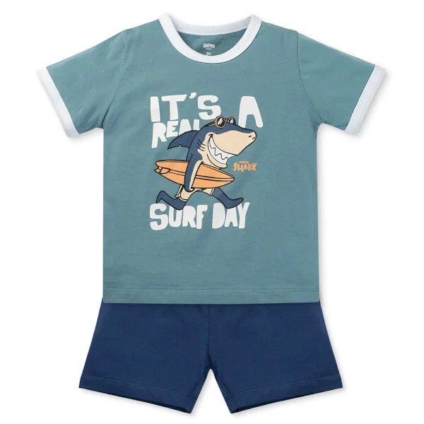 Bộ bé trai áo tay ngắn quần ngắn Animo easy (1-4Y) HN0725015