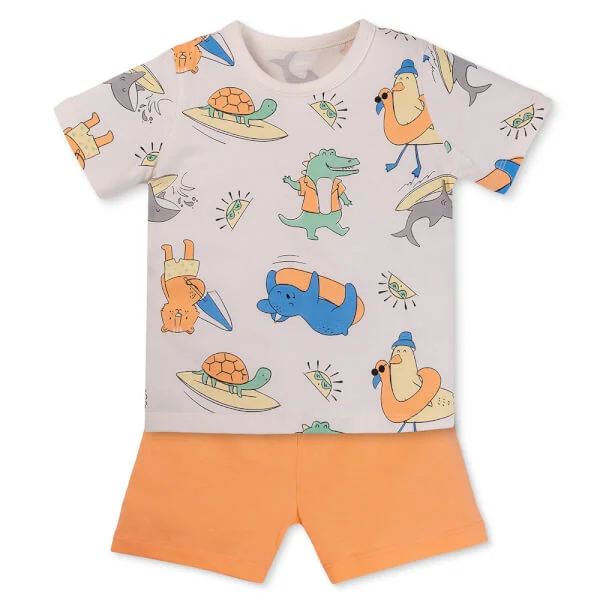 Bộ bé trai áo tay ngắn quần ngắn Animo easy (1-4Y) HN0725015