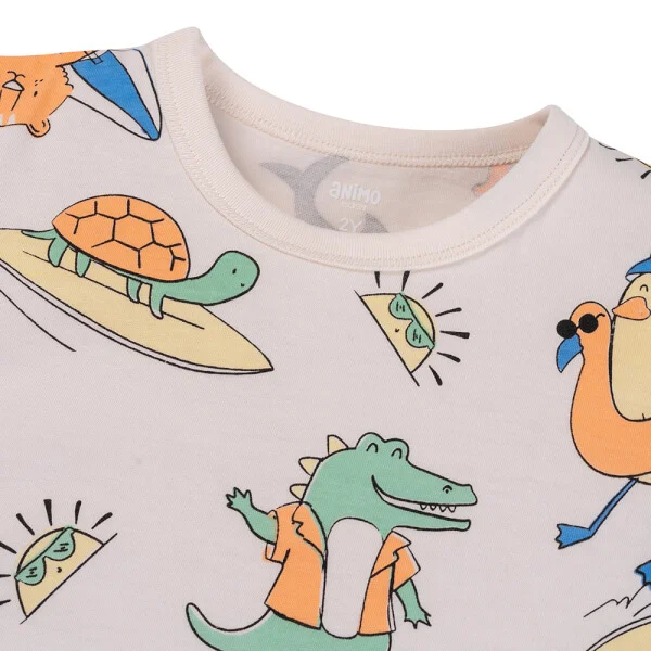 Bộ bé trai áo tay ngắn quần ngắn Animo easy (1-4Y) HN0725015