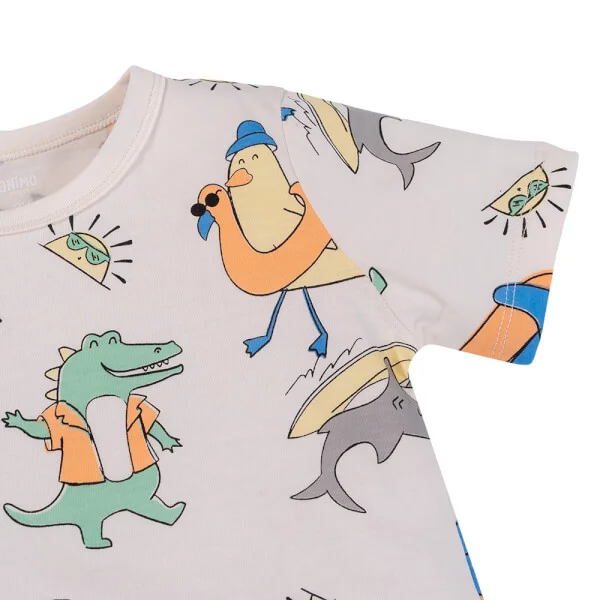 Bộ bé trai áo tay ngắn quần ngắn Animo easy (1-4Y) HN0725015