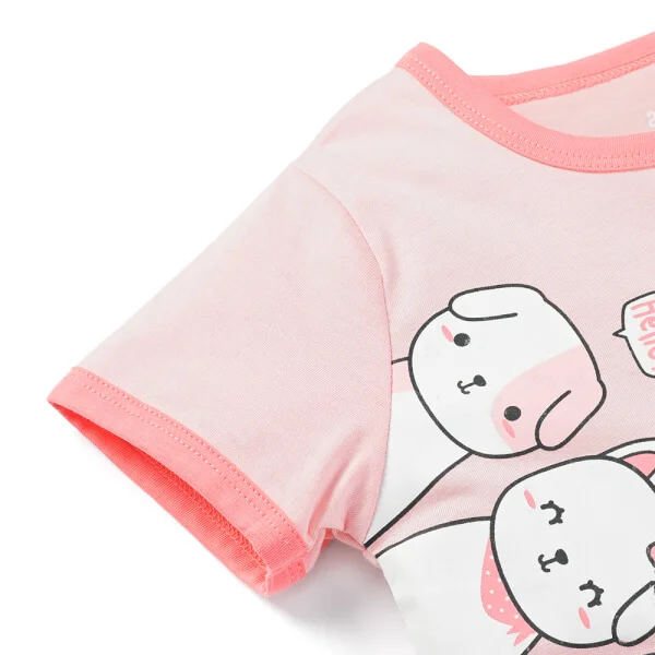 Bộ bé gái áo tay ngắn quần ngắn Animo easy (1-4Y) LU0725035