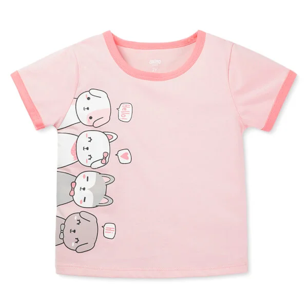 Bộ bé gái áo tay ngắn quần ngắn Animo easy (1-4Y) LU0725035