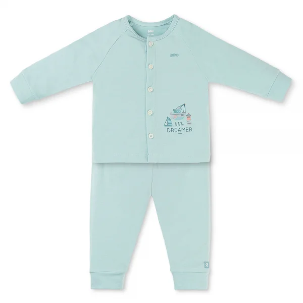 Set 2 Bộ kháng khuẩn Modal dài Animo BMC0925004 (0-24M,Bạc hà-trắng,DD06)