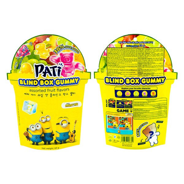 Kẹo dẻo trái cây bất ngờ PATI mix vị
