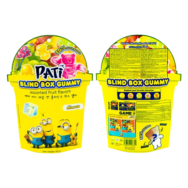 Kẹo dẻo trái cây bất ngờ PATI mix vị