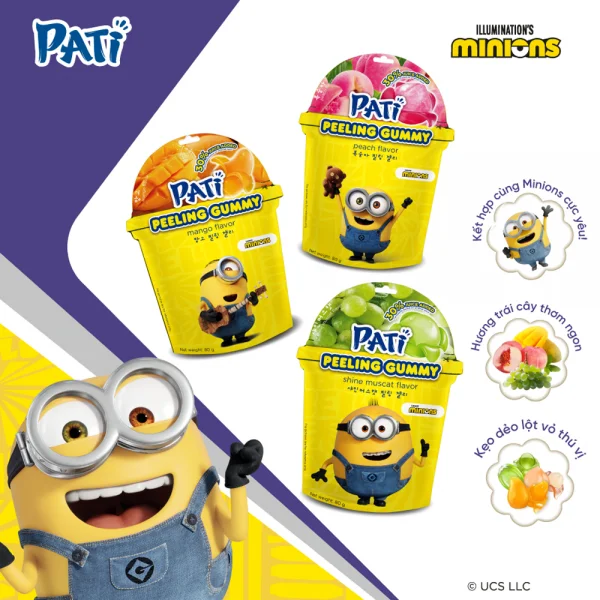 Kẹo dẻo trái cây bất ngờ PATI mix vị
